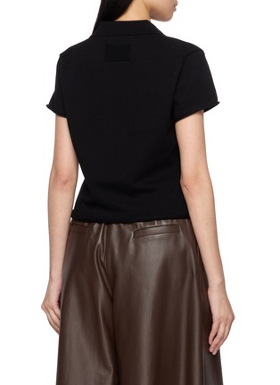 Back View - Click To Enlarge - HELMUT LANG - Shrunken Polo Shirt