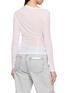 Back View - Click To Enlarge - HELMUT LANG - Sheer Twist Mock Neck Top