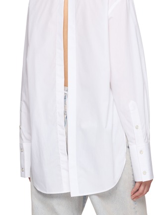 Detail View - Click To Enlarge - HELMUT LANG - Open Back Knot Shirt