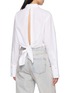 Back View - Click To Enlarge - HELMUT LANG - Open Back Knot Shirt