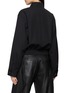 Back View - Click To Enlarge - HELMUT LANG - Cropped Gabardine Bomber Jacket