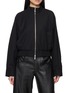 HELMUT LANG Cropped Gabardine Bomber Jacket