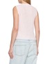 Back View - Click To Enlarge - HELMUT LANG - Raw Edge Linen Cotton Blend Tank Top