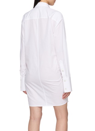 Back View - Click To Enlarge - HELMUT LANG - Knot Long Shirt