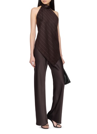 Figure View - Click To Enlarge - HELMUT LANG - Halter Neck Scarf Top