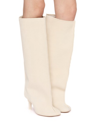 Figure View - Click To Enlarge - MM6 MAISON MARGIELA - Anatomic Tube Suede Boots