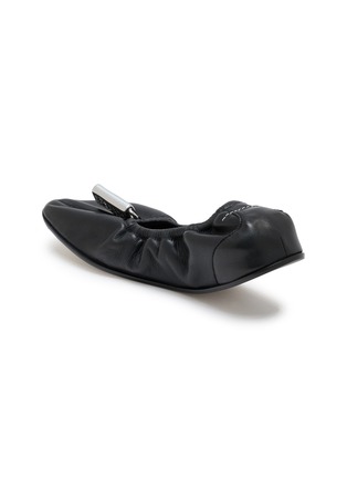 Detail View - Click To Enlarge - MM6 MAISON MARGIELA - Numeric Anatomic Leather Ballerina Flats