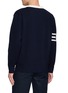 Back View - Click To Enlarge - SOUTHCAPE - V-Neck Logo Knit Cardigan