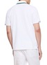 Back View - Click To Enlarge - SOUTHCAPE - Contrast Trim Polo Shirt