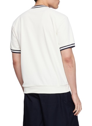 Back View - Click To Enlarge - SOUTHCAPE - Contrast Trim T-Shirt