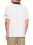 Back View - Click To Enlarge - SOUTHCAPE - Sleeve Logo Contrast Collar Polo Shirt