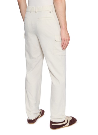 Back View - Click To Enlarge - SOUTHCAPE - Melange Denim-Like Cargo Pants