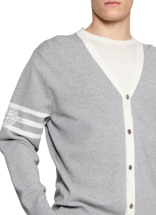 - SOUTHCAPE - V-Neck Logo Knit Cardigan