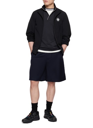Figure View - Click To Enlarge - SOUTHCAPE - Logo Trim Polo Shirt