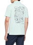Back View - Click To Enlarge - SOUTHCAPE - Back Print Artwork Polo Shirt