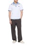 Figure View - Click To Enlarge - SOUTHCAPE - Half Zip Logo T-Shirt