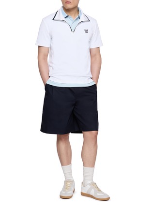 Figure View - Click To Enlarge - SOUTHCAPE - Contrast Trim Polo Shirt