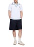 Figure View - Click To Enlarge - SOUTHCAPE - Contrast Trim Polo Shirt