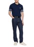 Figure View - Click To Enlarge - SOUTHCAPE - Southcross Sleeve Pattern Polo Shirt