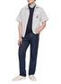 Figure View - Click To Enlarge - SOUTHCAPE - Baseball Collar Performance T-Shirt
