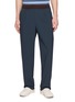 SOUTHCAPE Pintuck Jersey Banding Straight Leg Pants