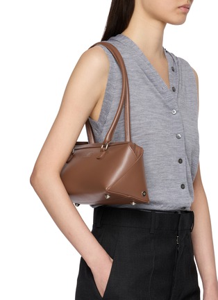 Figure View - Click To Enlarge - MM6 MAISON MARGIELA - Medium Bauletto Leather Shoulder Bag