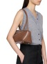 Figure View - Click To Enlarge - MM6 MAISON MARGIELA - Medium Bauletto Leather Shoulder Bag