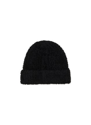 Detail View - Click To Enlarge - MM6 MAISON MARGIELA - Numeric Logo Folded Knit Beanie