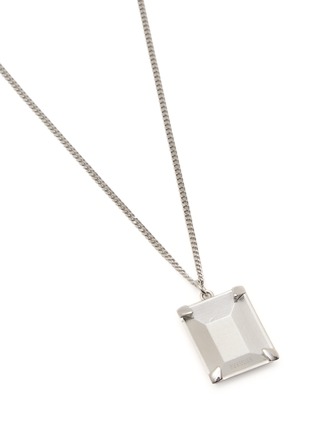 Detail View - Click To Enlarge - MM6 MAISON MARGIELA - Unexisting Stone Palladium Necklace