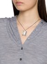 Front View - Click To Enlarge - MM6 MAISON MARGIELA - Unexisting Stone Palladium Necklace