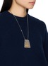 Front View - Click To Enlarge - MM6 MAISON MARGIELA - Vitrine Palladium Necklace