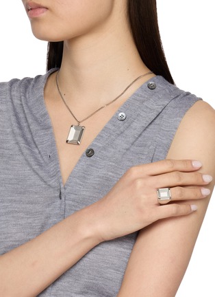 Figure View - Click To Enlarge - MM6 MAISON MARGIELA - Unexisting Stone Palladium Ring