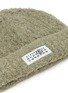 Detail View - Click To Enlarge - MM6 MAISON MARGIELA - Numeric Logo Folded Knit Beanie