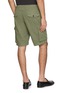 Back View - Click To Enlarge - INCOTEX - Garment Dyed Twill Cargo Shorts