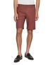 INCOTEX Slim Fit Linen Cotton Chino Bermuda Shorts