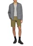Figure View - Click To Enlarge - INCOTEX - Slim Fit Linen Cotton Chino Bermuda Shorts