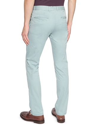 Back View - Click To Enlarge - INCOTEX - Garment Dyed Stretch Cotton Gabardine Pants