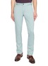 INCOTEX Garment Dyed Stretch Cotton Gabardine Pants