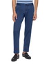 INCOTEX Slim Fit Garment Dyed Stretch Cotton Gabardine Pants