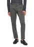 INCOTEX Slim Fit Garment Dyed Stretch Cotton Gabardine Pants