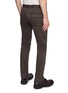 Back View - Click To Enlarge - INCOTEX - Stretch Cotton Gabardine Slim Pants