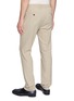 Back View - Click To Enlarge - INCOTEX - Seersucker Drawstring Tapered Pants