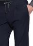  - INCOTEX - Seersucker Drawstring Tapered Pants