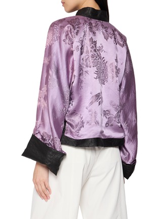 Back View - Click To Enlarge - KATLIAX - Reversible Xiangyun Silk Satin Jacket
