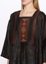  - KATLIAX - Embroidered Panel Silk Organza Top