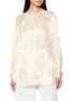 KATLIAX High Neck Satin Shirt