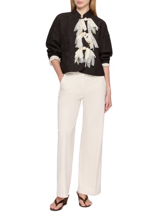 Figure View - Click To Enlarge - KATLIAX - Floral Trim Jacket