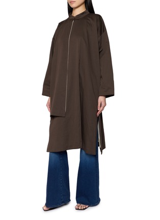 Detail View - Click To Enlarge - KATLIAX - Reversible Kapok Tussah Silk Long Shirt