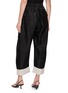 Back View - Click To Enlarge - KATLIAX - Raw Edge Silk Pants