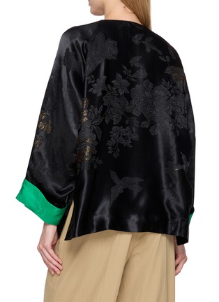 Back View - Click To Enlarge - KATLIAX - Reversible Pipa Collar Jacket